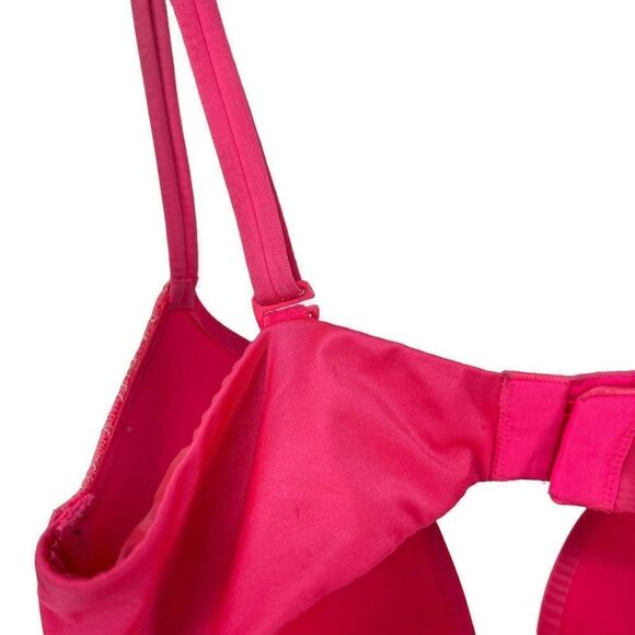 Victorias Secret Very Sexy Push Up Bra Pink Convertible 32DD Underwired Lace Bra - Picture 6 of 9